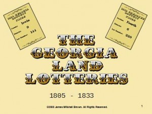 The Georgia Land Lotteries